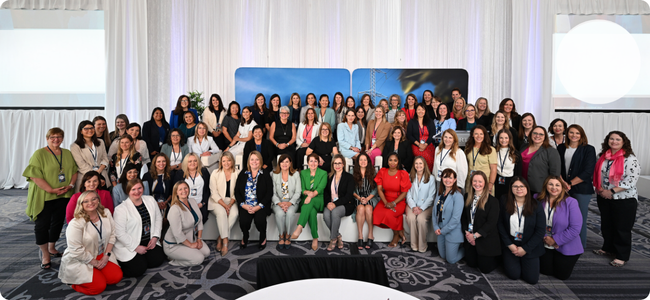 Group of women who attended the WEL event